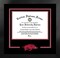 University of Arkansas Razorbacks 11w x 8.5h Spirit Diploma Manhattan Black Frame with Bonus Campus Images Lithograph (value savings $59)